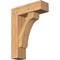 Ekena Millwork Legacy Block Smooth Bracket w/ Offset Brace, Western Red Cedar, 7 1/2"W x 24"D x 32"H BKT0806X24X32LEC05SWR - alternate 1